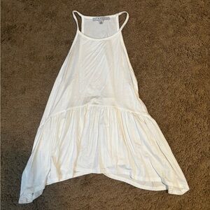 Gaze White Flowy Tank Top